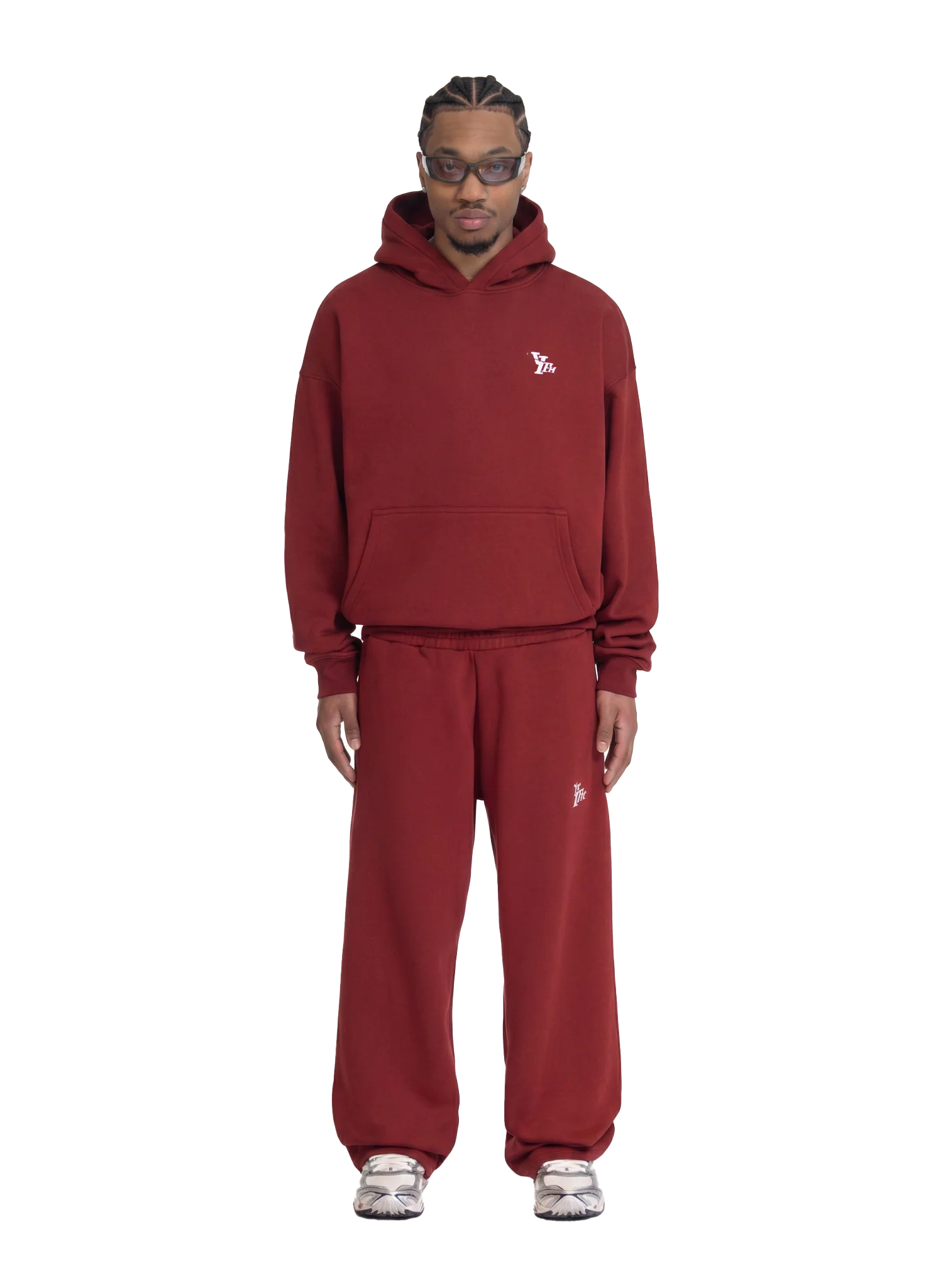 BASIC HOODIE DEEP RED