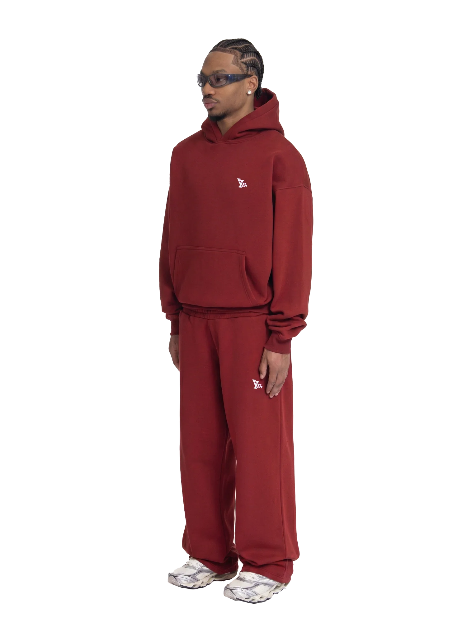 BASIC HOODIE DEEP RED - Image 2
