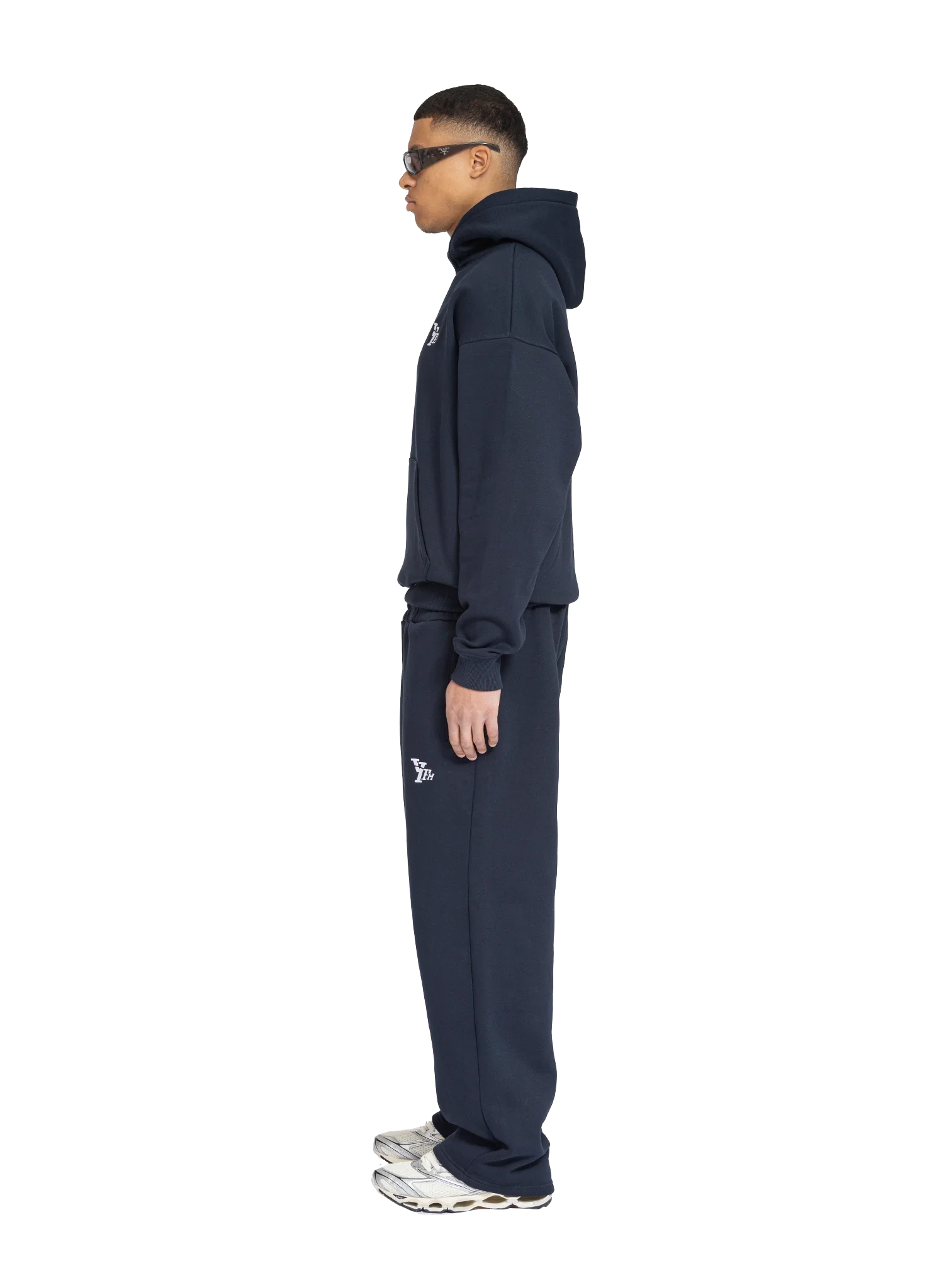 BASIC HOODIE NAVY BLUE - Image 3