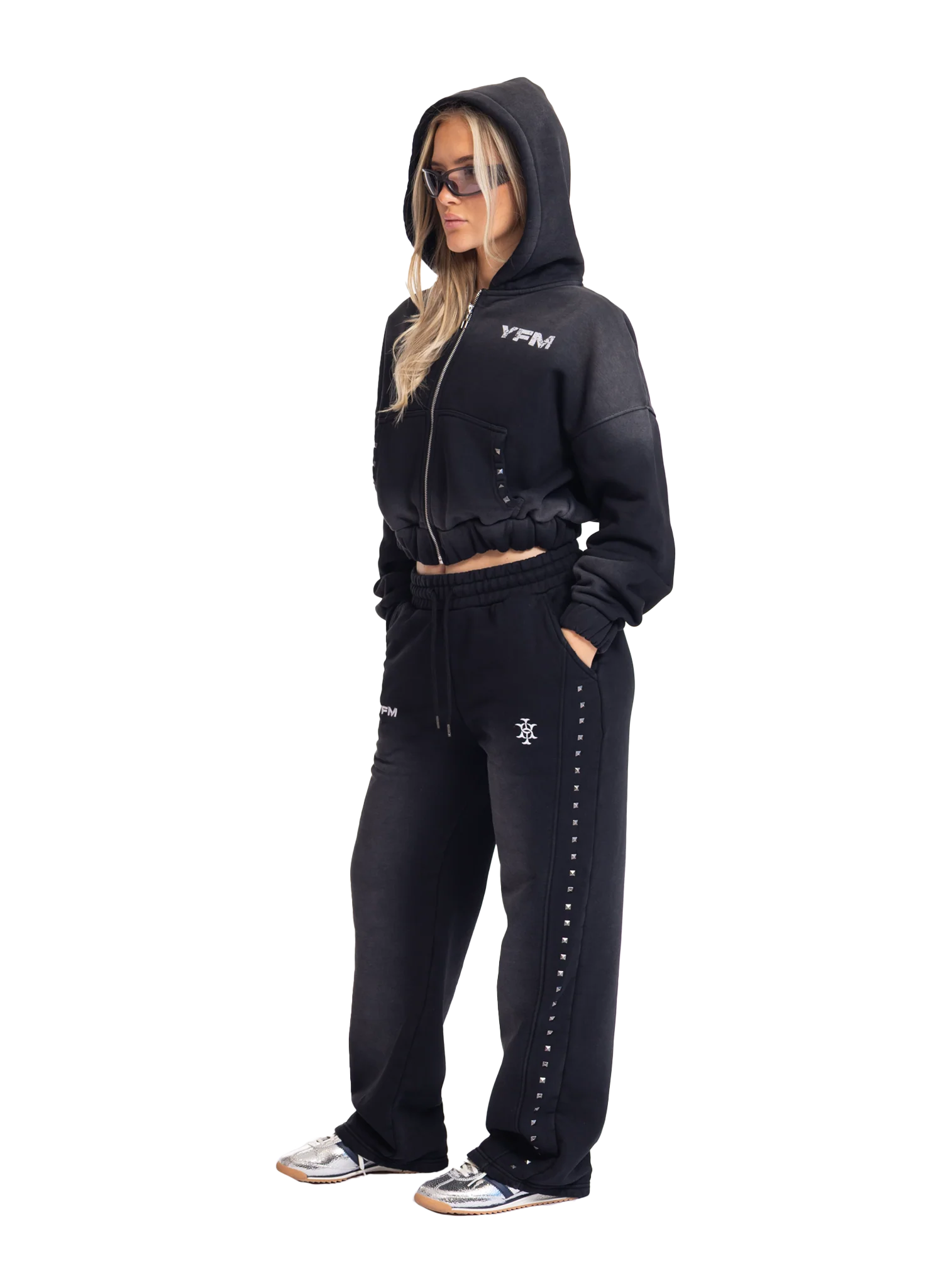 BOARDER ZIP-HOODIE STEEL WASHED WOMEN - Image 5