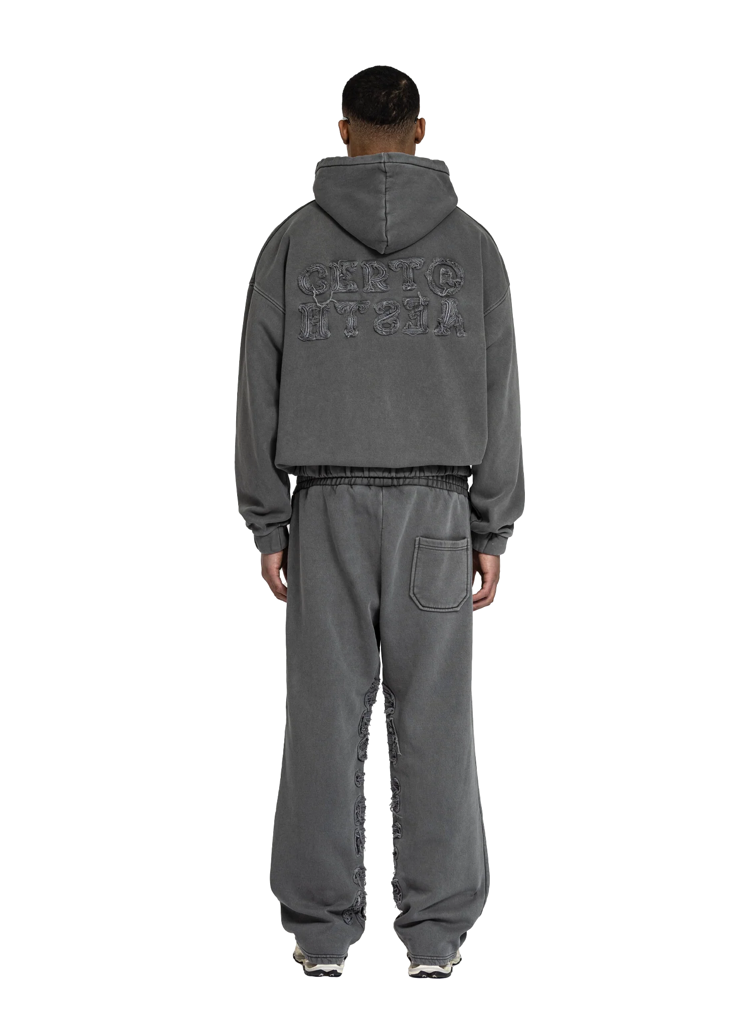 C/A HOODIE WASHED STONE GREY - Image 4
