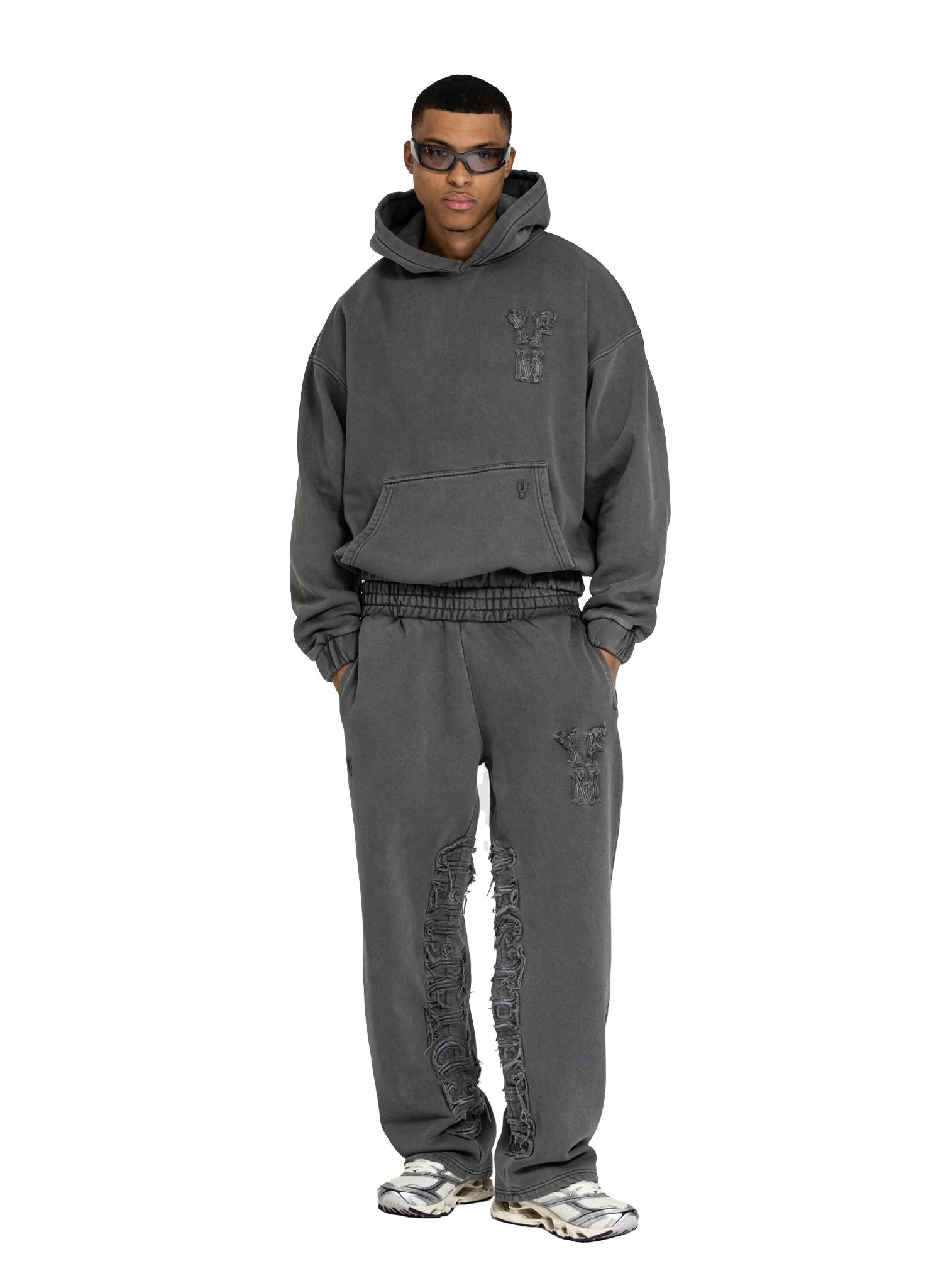C/A HOODIE WASHED STONE GREY - Image 5