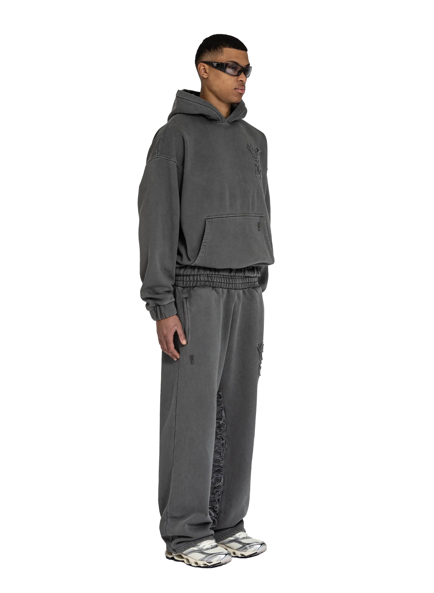 C/A HOODIE WASHED STONE GREY - Image 6