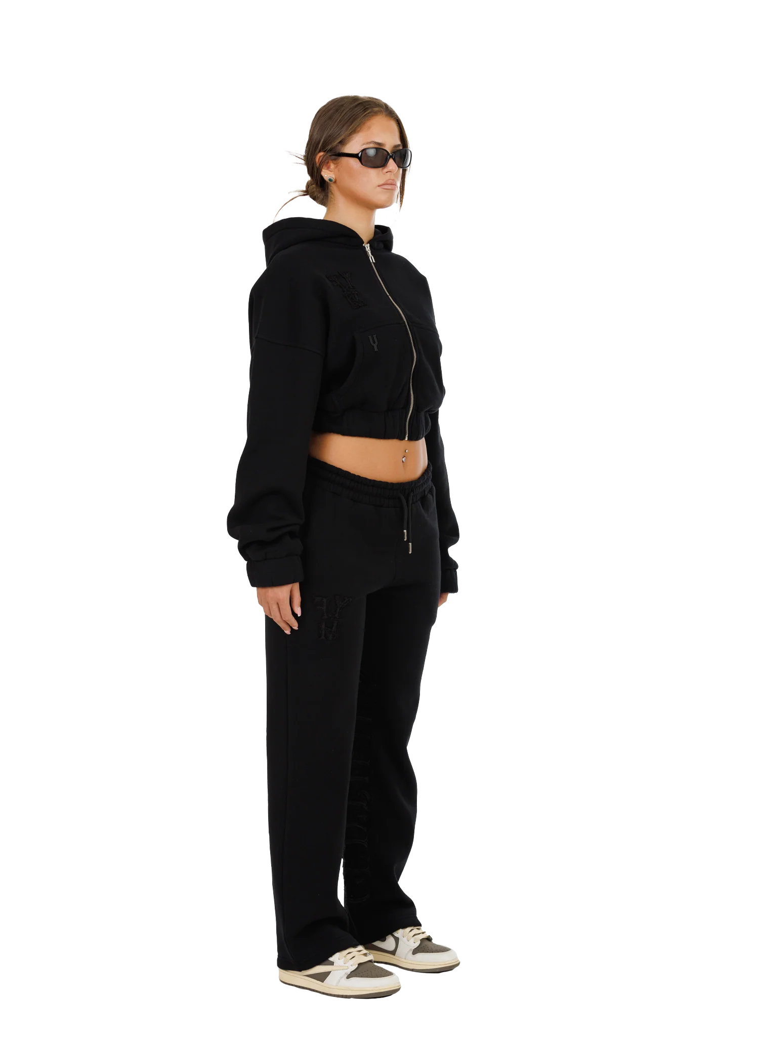 C/A ZIP-HOODIE BLACK WOMEN - Image 6
