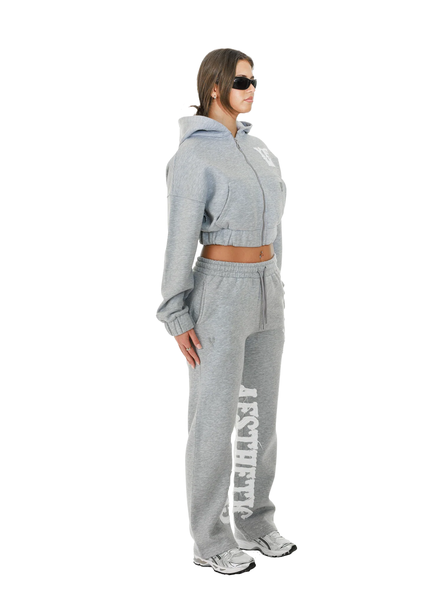C/A ZIP-HOODIE GREY MELANGE WOMEN - Image 6