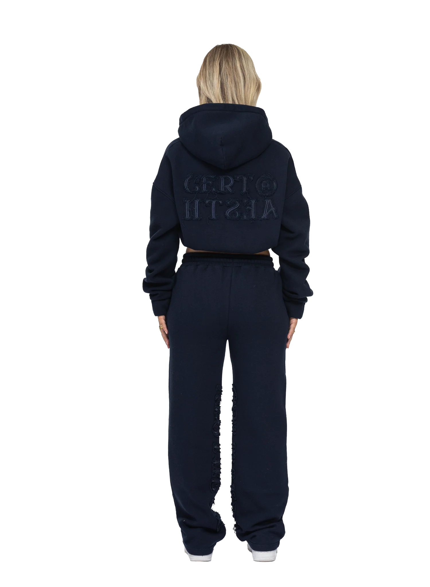 C/A ZIP-HOODIE NAVY BLUE WOMEN - Image 4