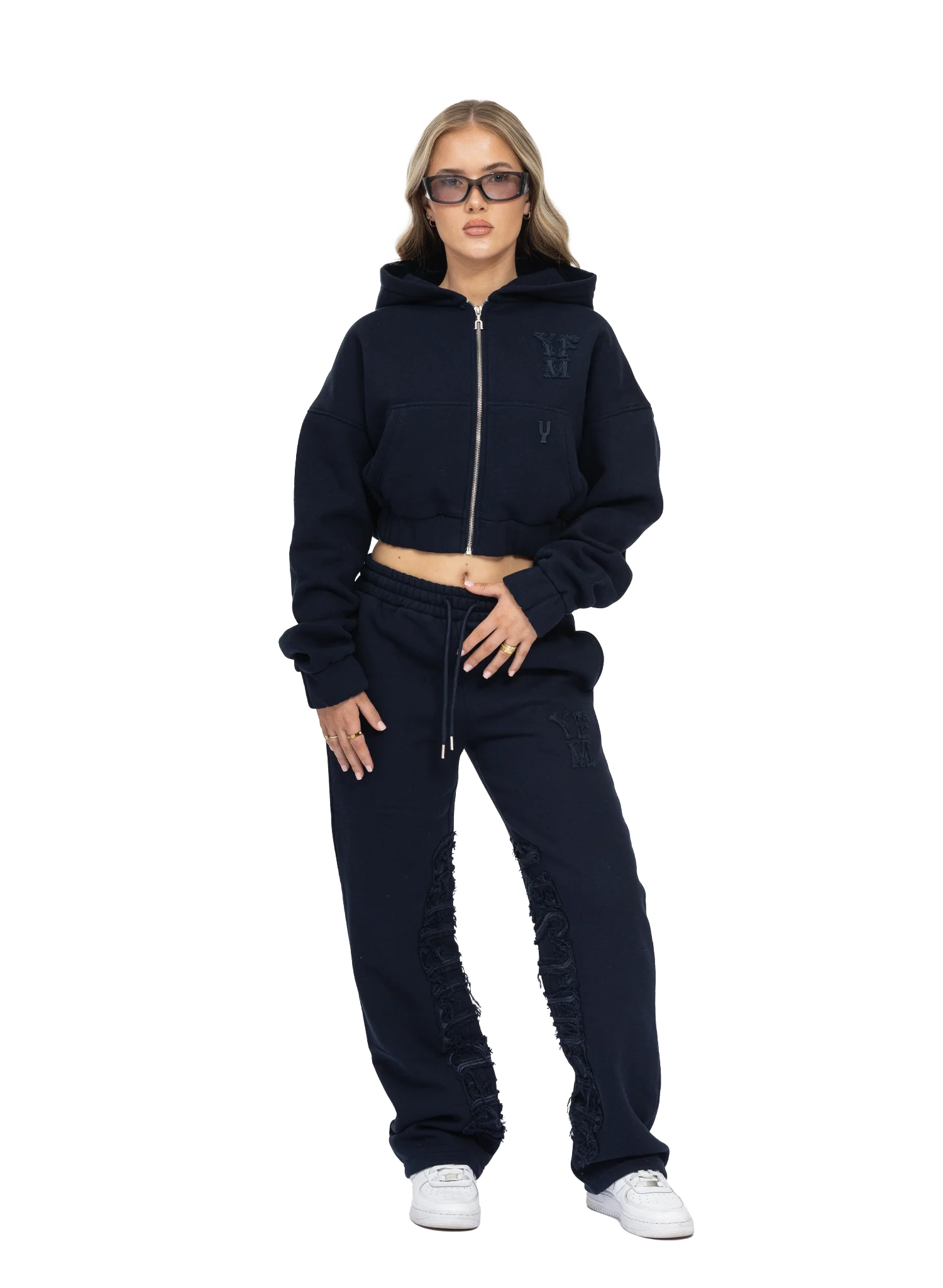 C/A ZIP-HOODIE NAVY BLUE WOMEN - Image 5
