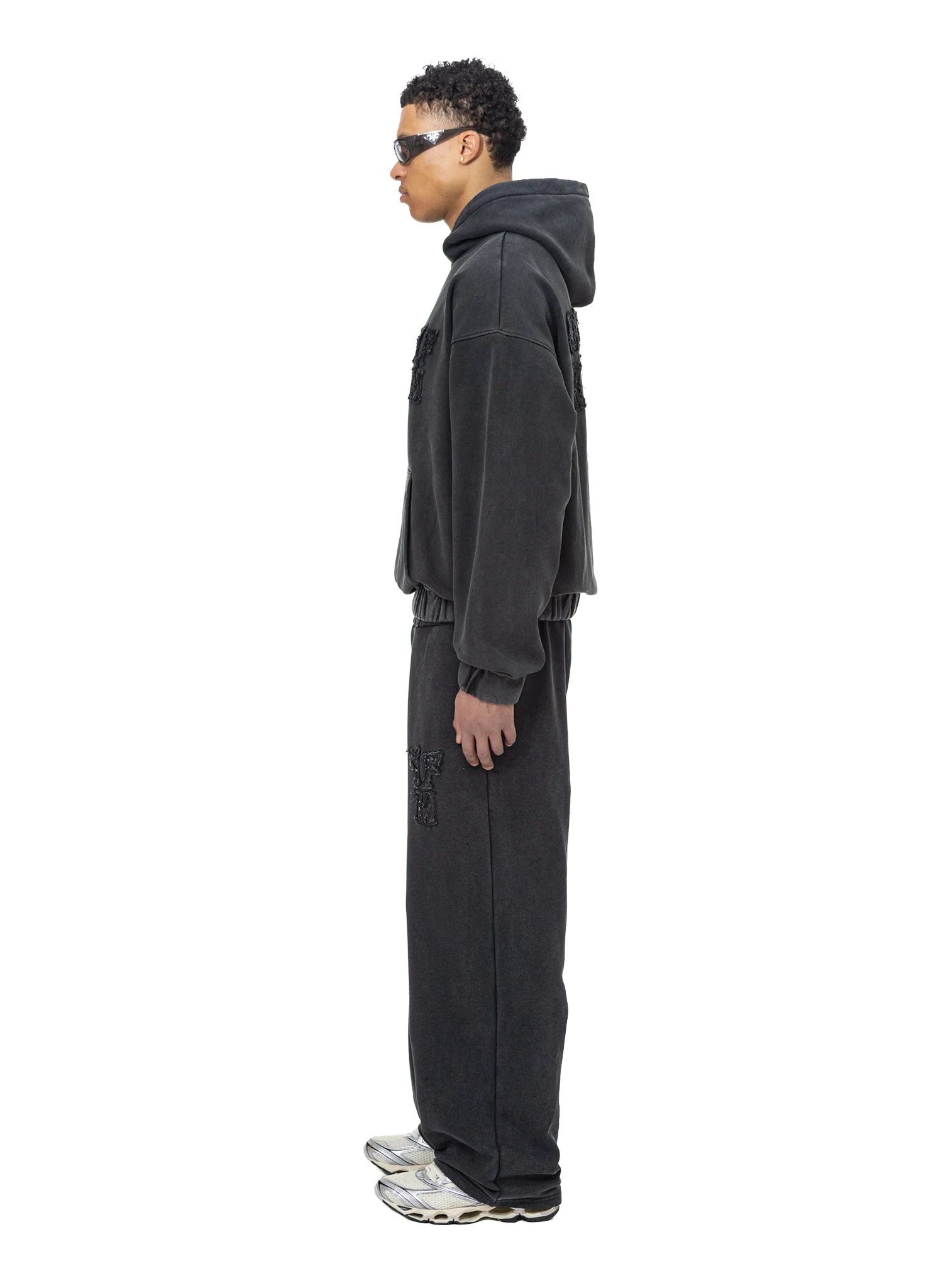 C/A HOODIE WASHED BLACK - Image 3