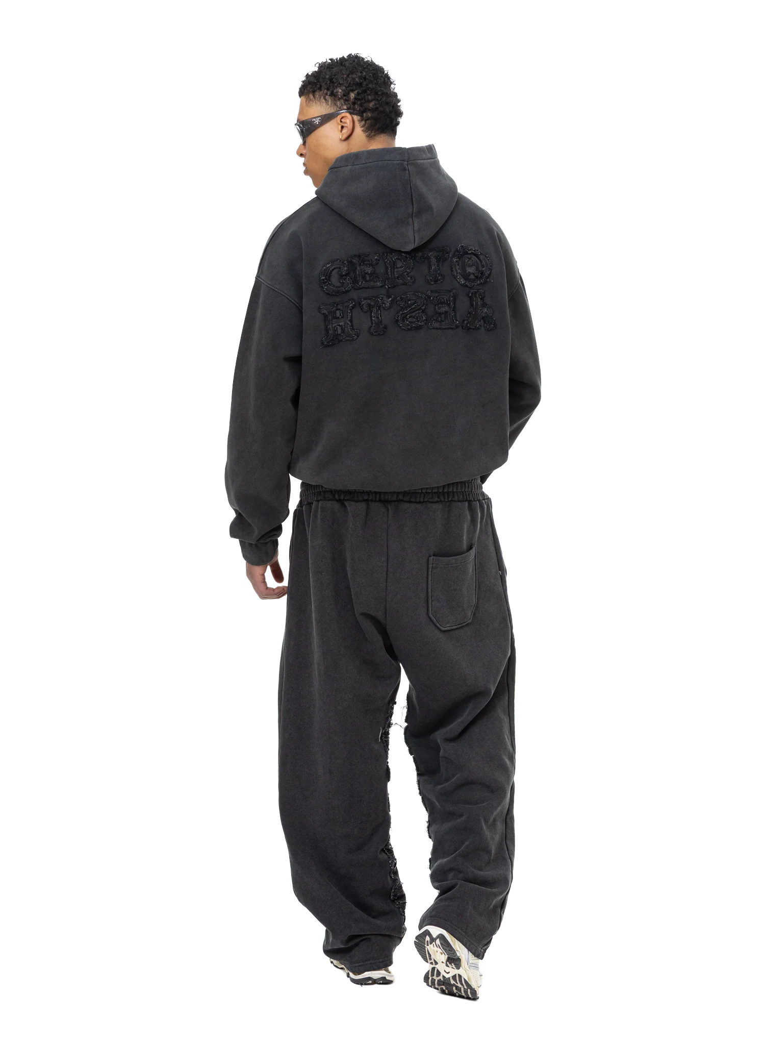 C/A HOODIE WASHED BLACK - Image 5