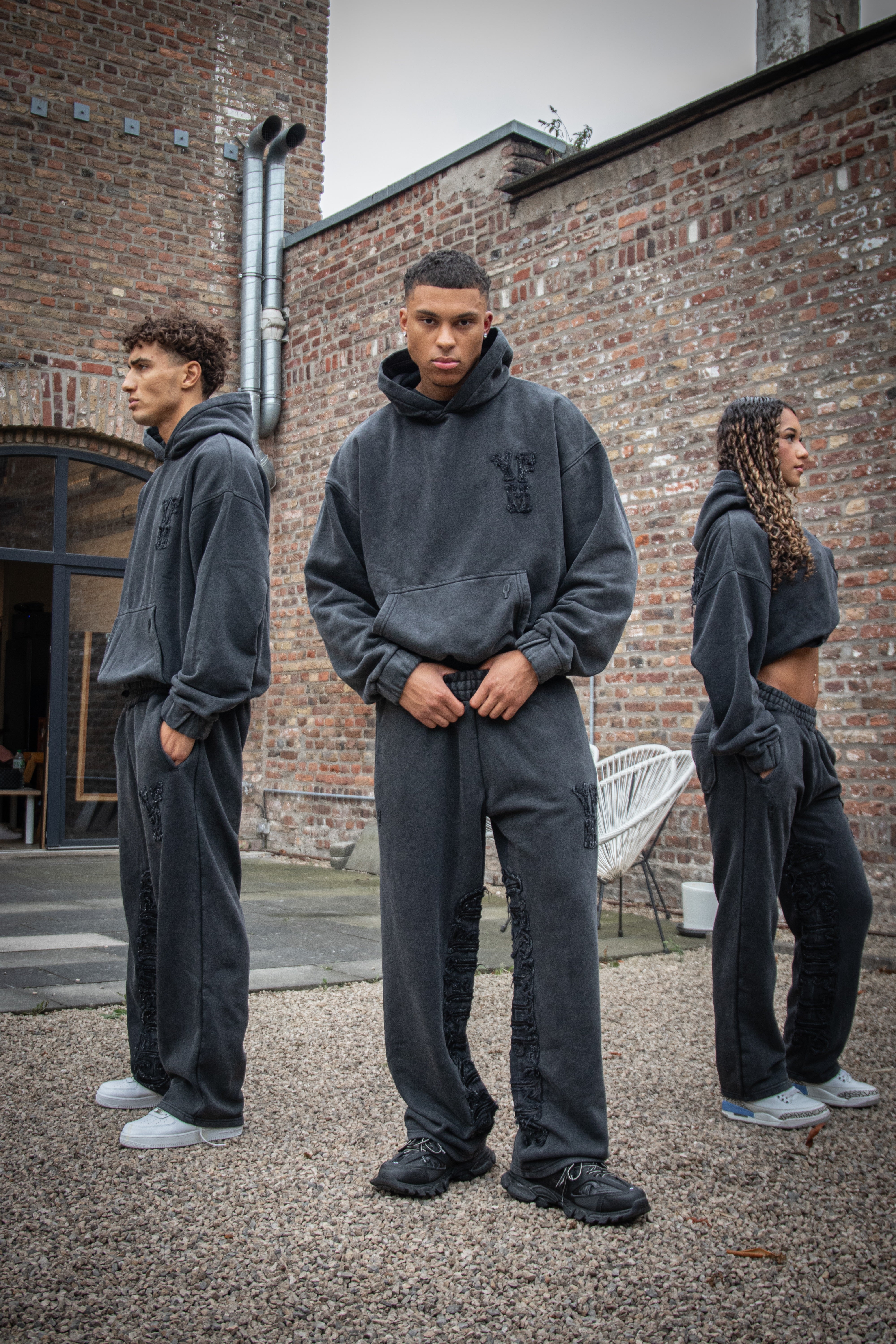 C/A HOODIE WASHED BLACK - Image 7