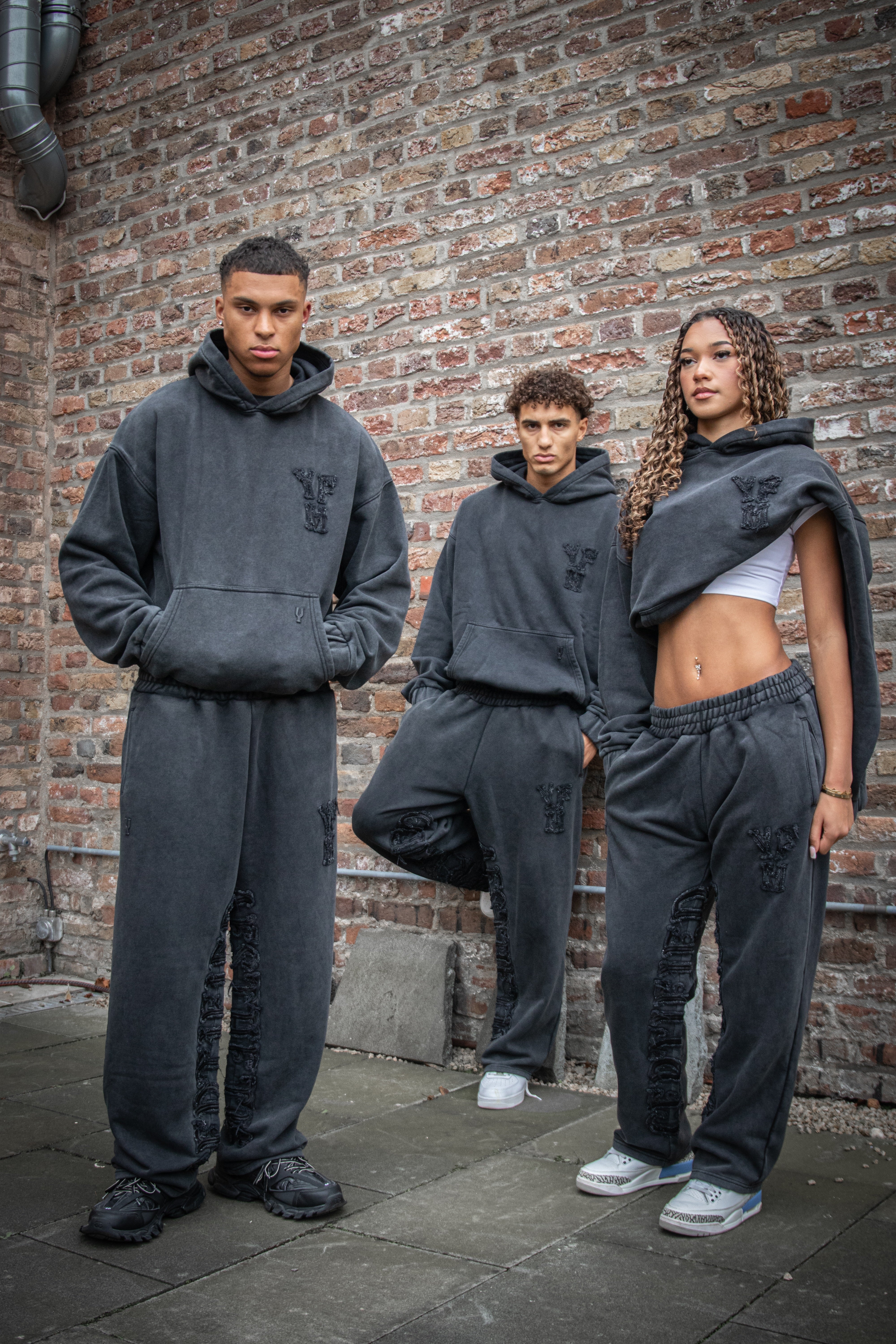 C/A HOODIE WASHED BLACK - Image 8