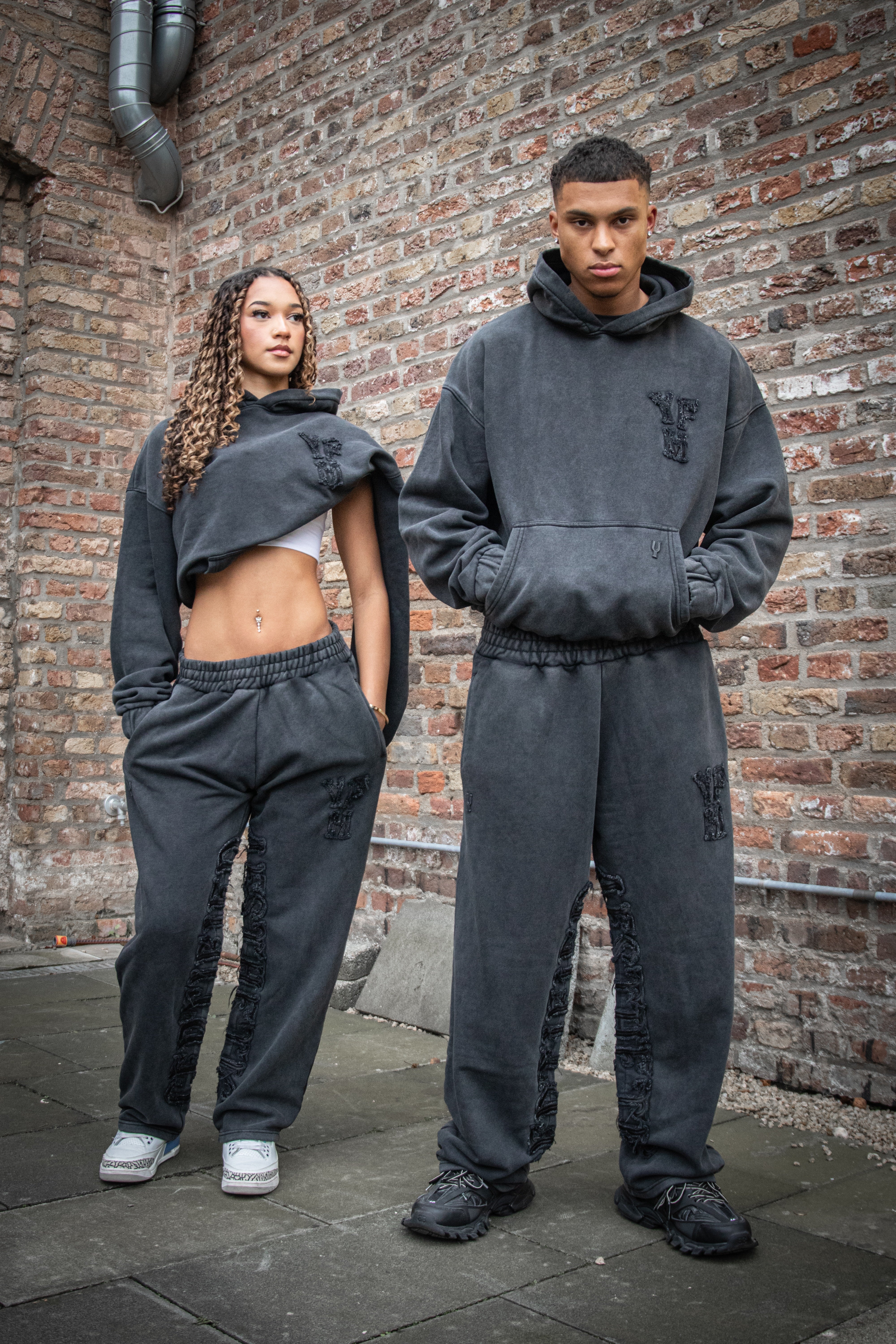 C/A HOODIE WASHED BLACK - Image 9