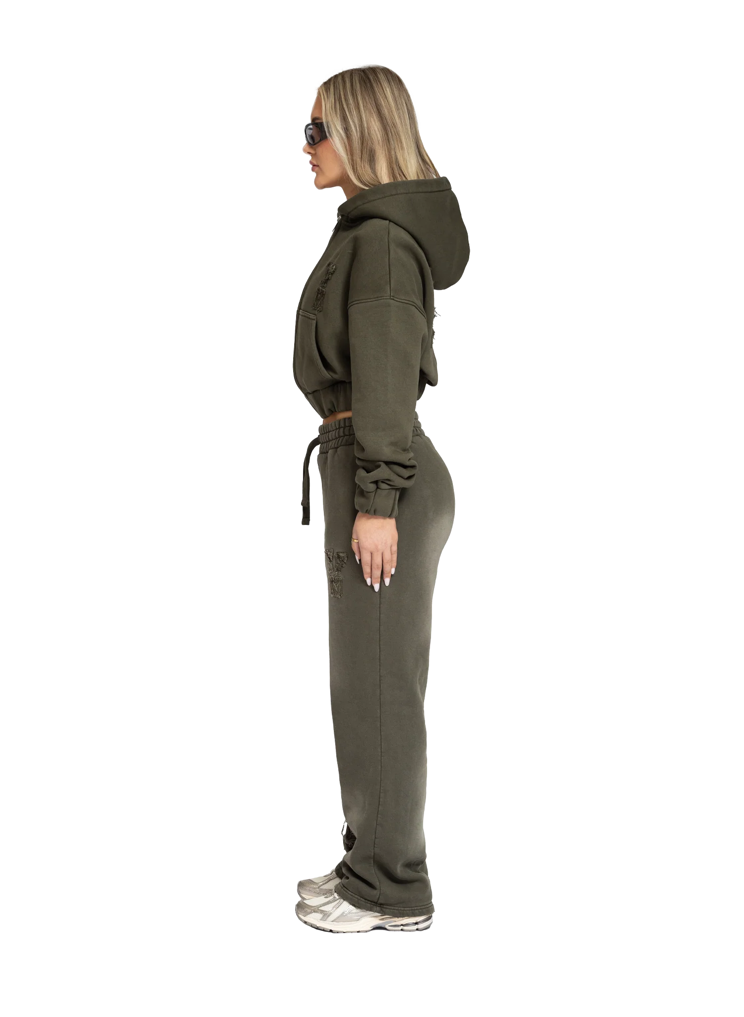 C/A ZIP-HOODIE WASHED OLIVE WOMEN - Image 4
