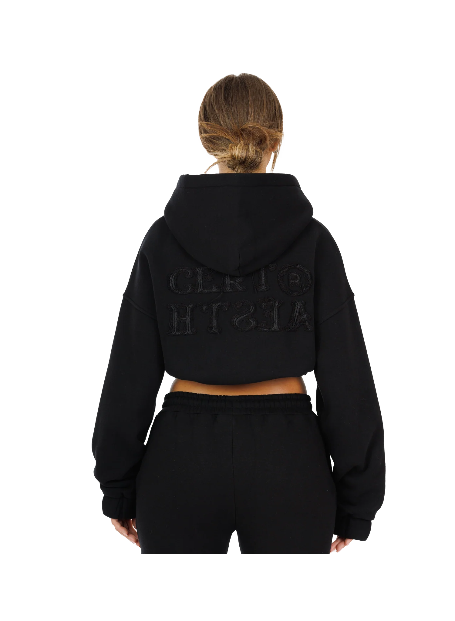 C/A ZIP-HOODIE BLACK WOMEN - Image 4