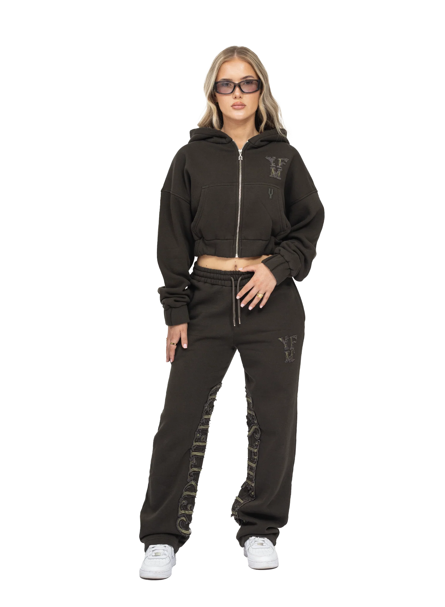 C/A ZIP-HOODIE DARK GREEN WOMEN - Image 5