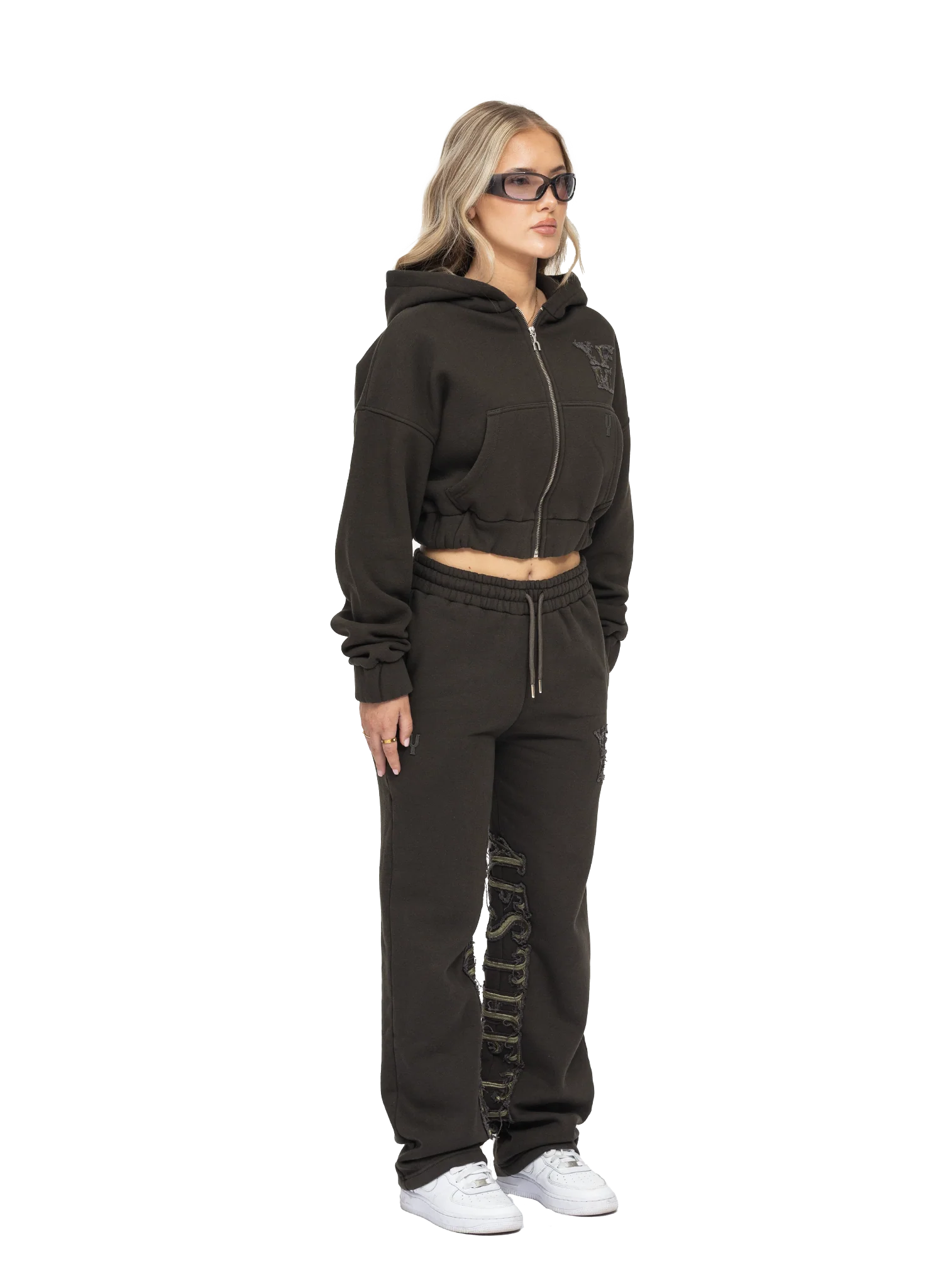 C/A ZIP-HOODIE DARK GREEN WOMEN - Image 6