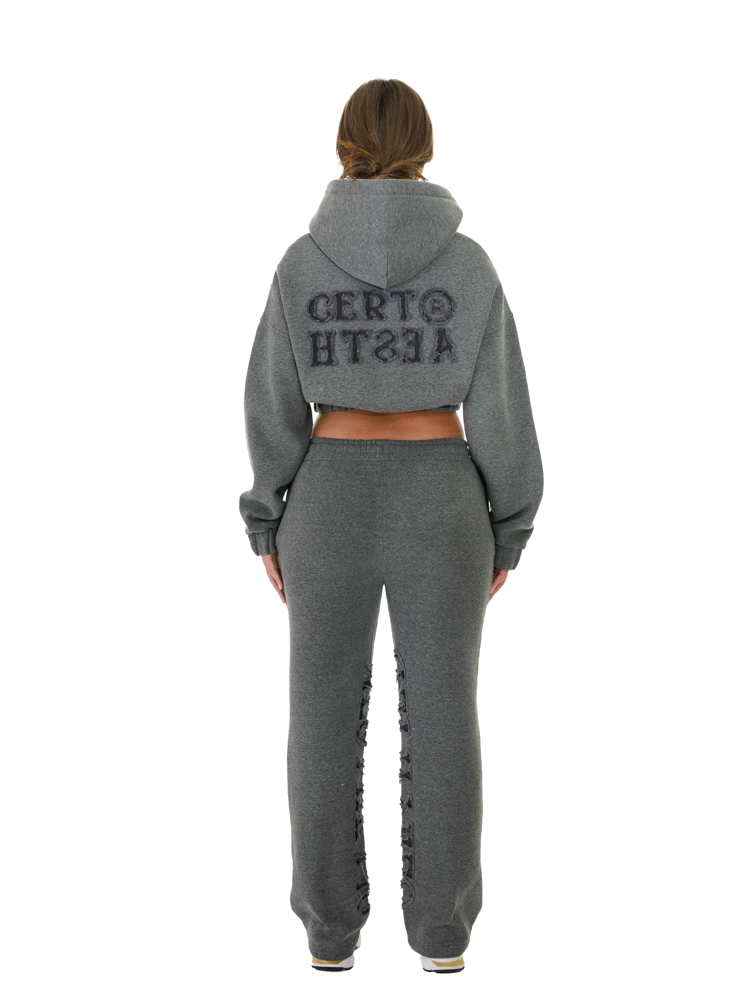 C/A PANTS DARK MELANGE WOMEN - Image 4