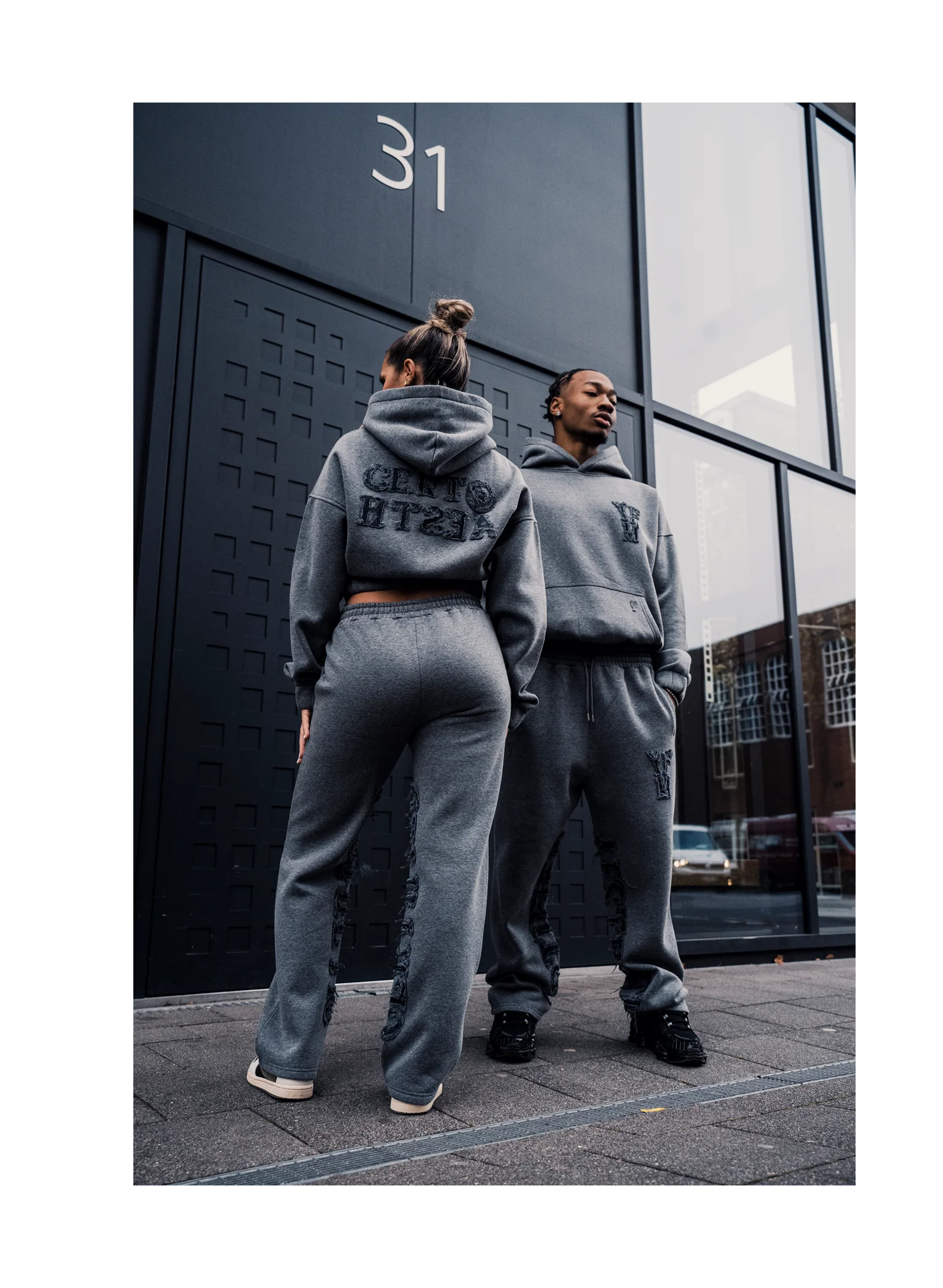 C/A ZIP-HOODIE DARK MELANGE WOMEN - Image 8