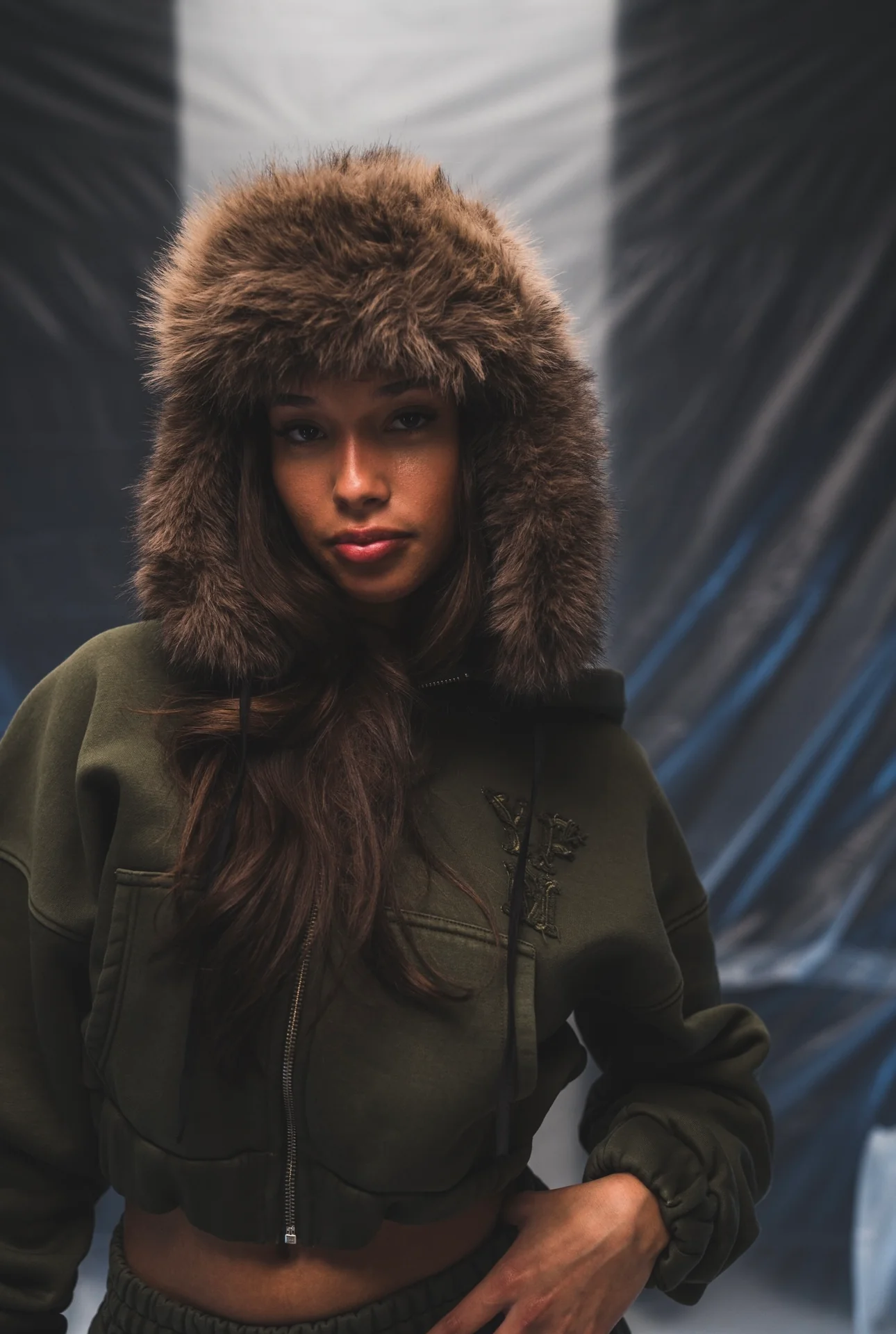 C/A ZIP-HOODIE WASHED OLIVE WOMEN - Image 10