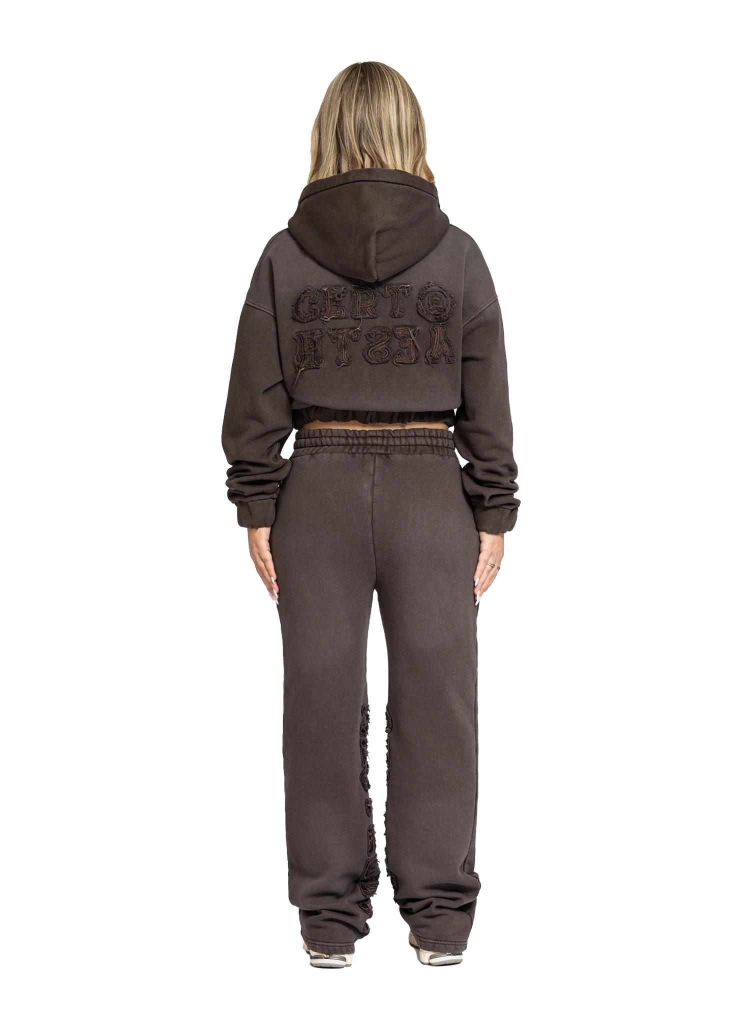 C/A ZIP-HOODIE WASHED UMBER WOMEN - Image 4