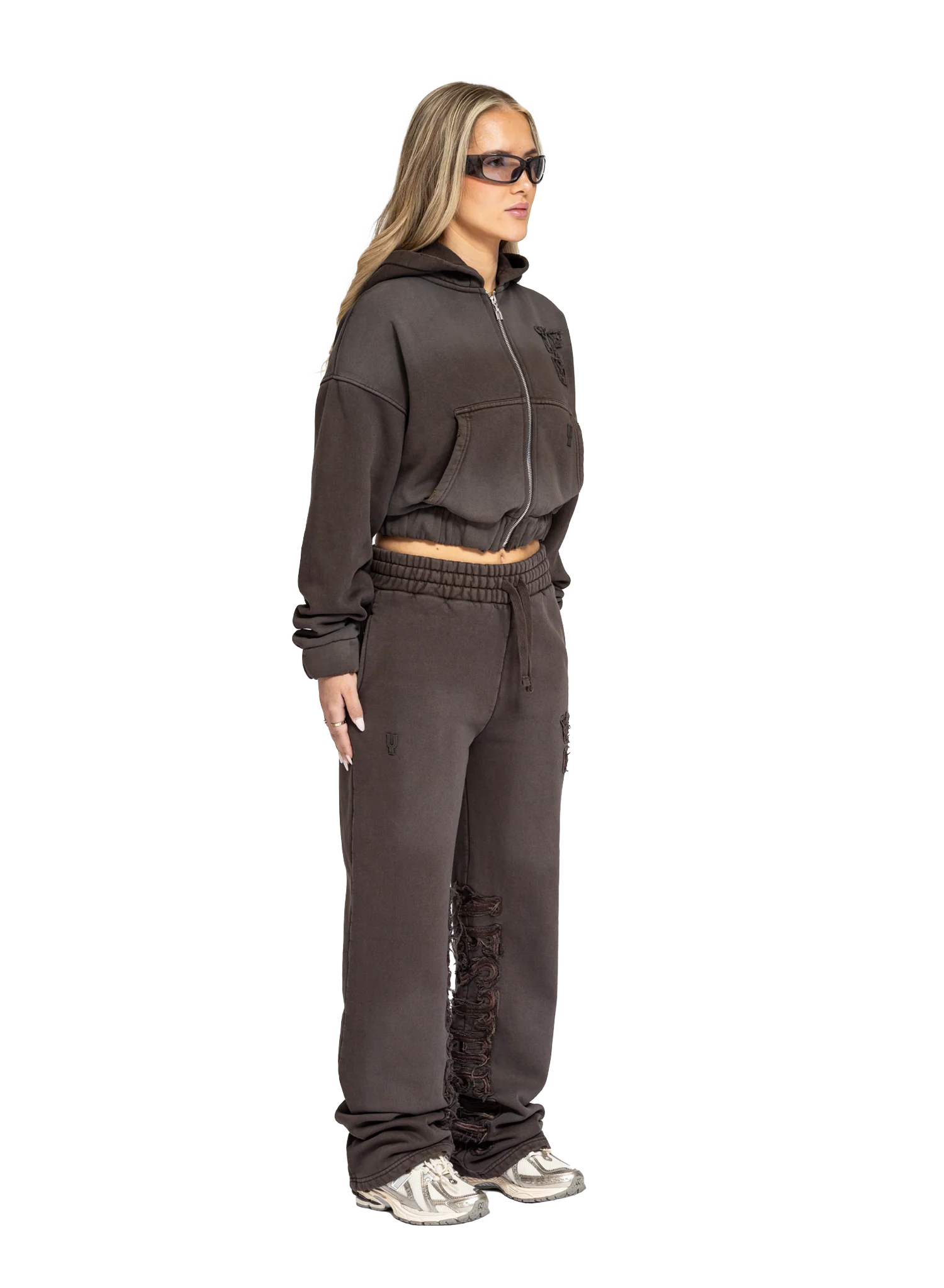 C/A ZIP-HOODIE WASHED UMBER WOMEN - Image 6