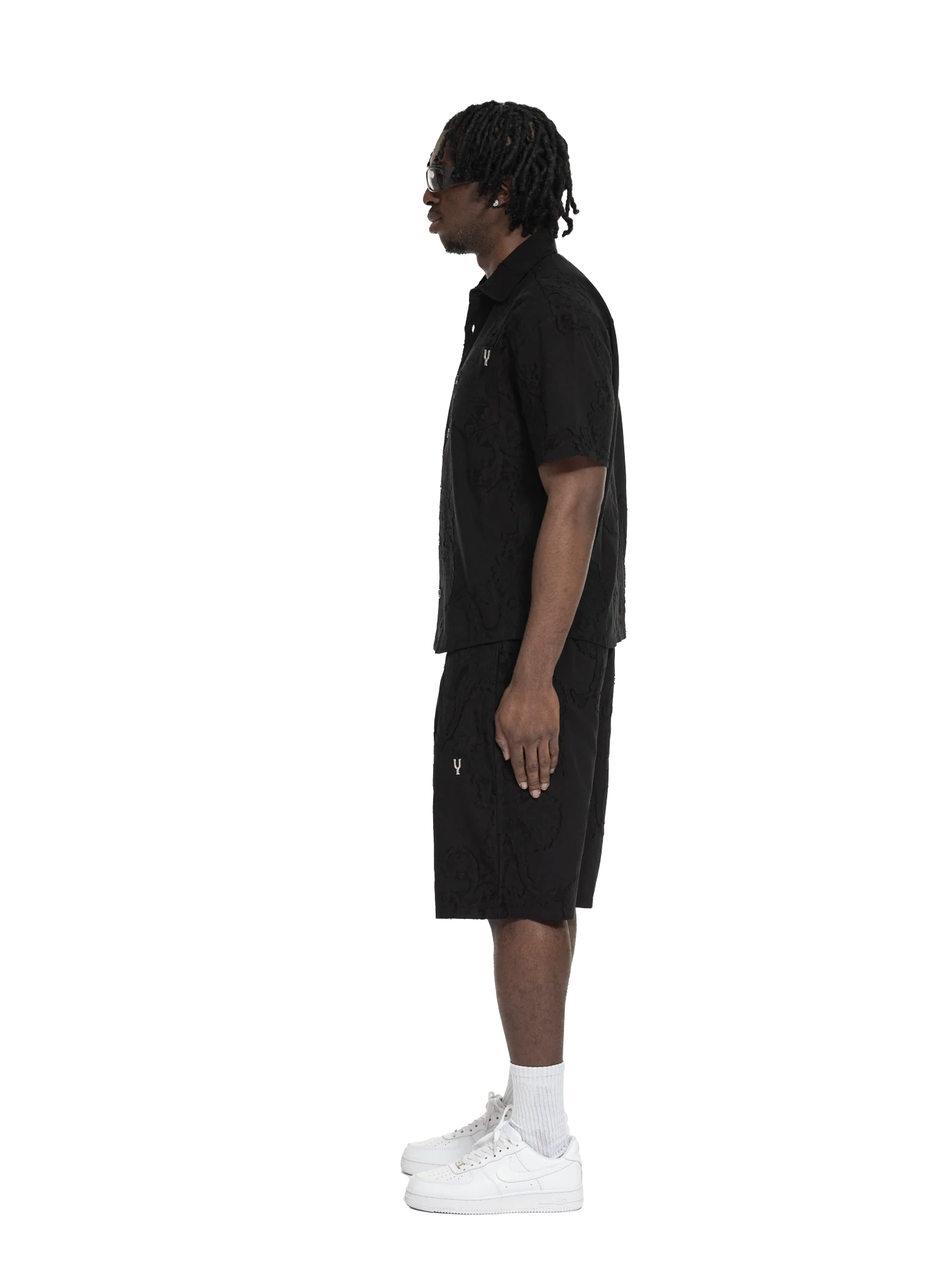 DISTRESS SCARS SHORTS BLACK - Image 3
