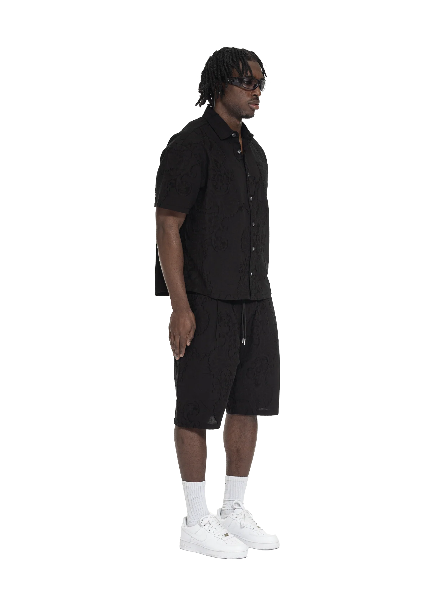 DISTRESS SCARS SHORTS BLACK - Image 6