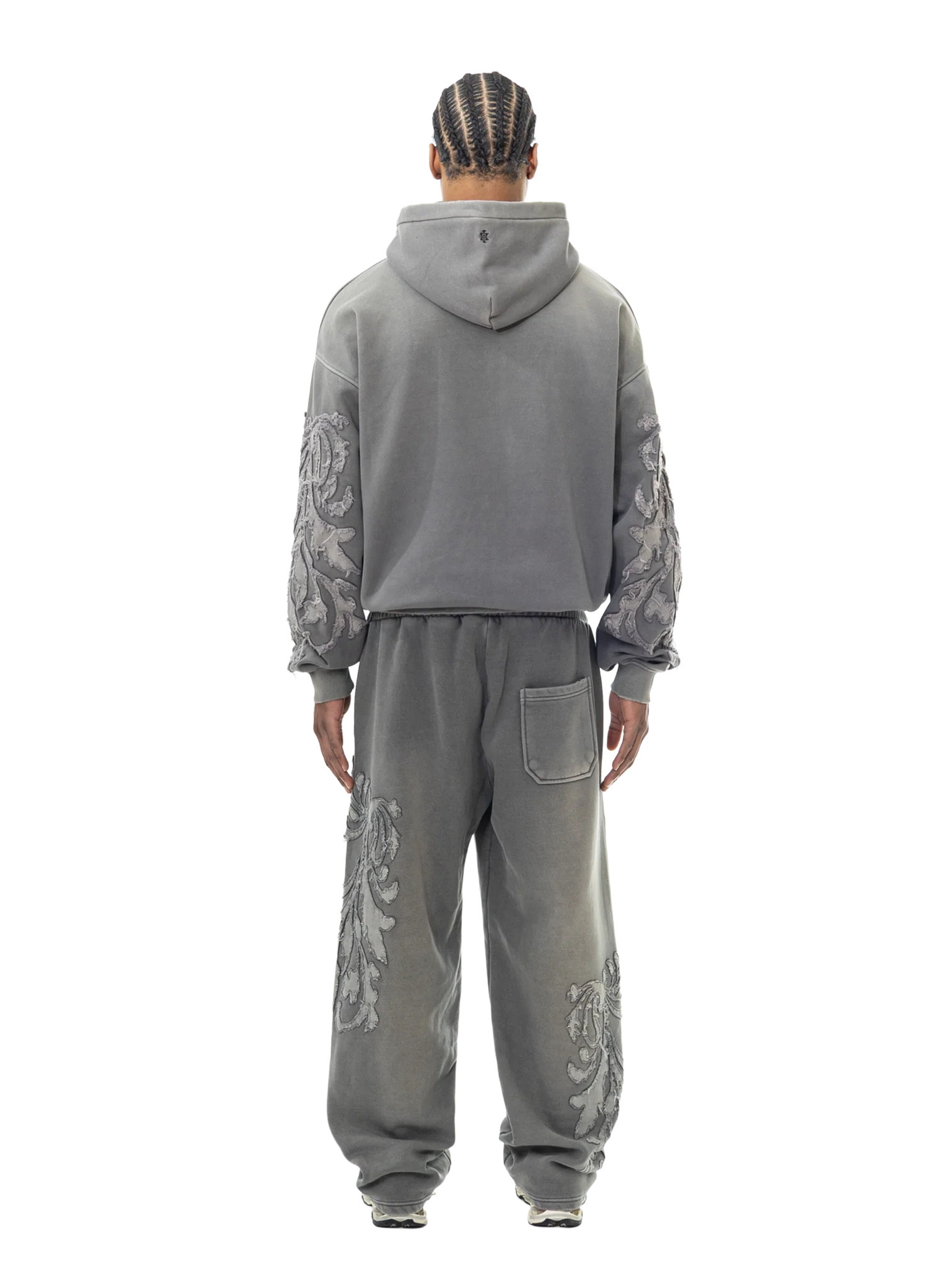 PHANTOM ZIP-HOODIE WASHED GREY - Image 4