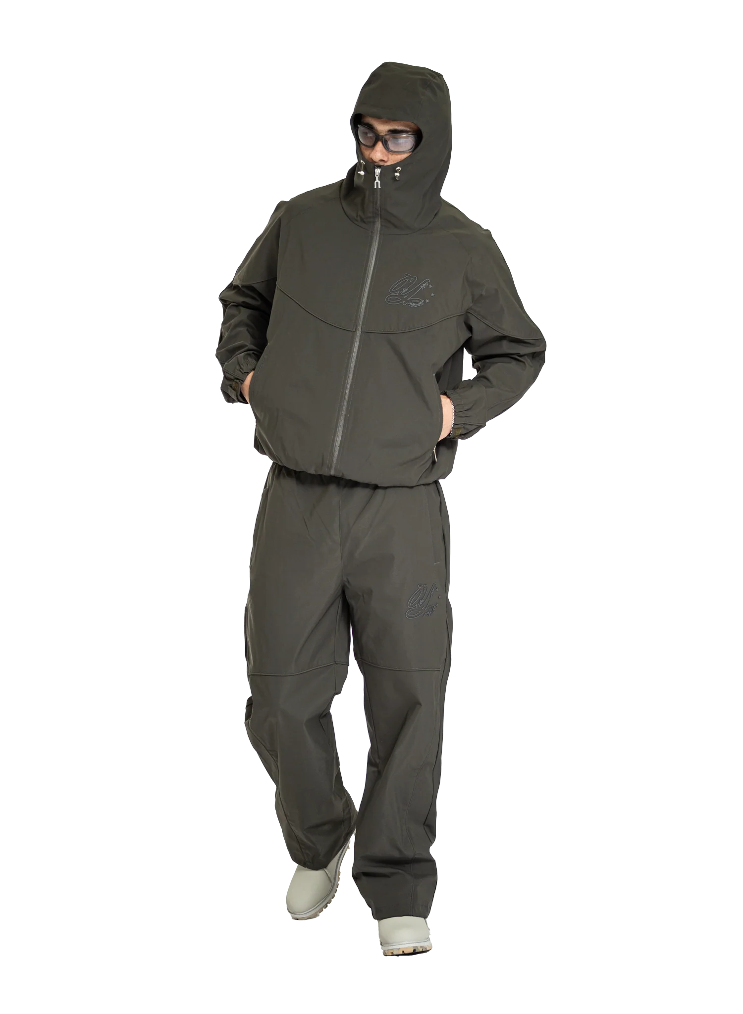 NYLON PANTS DARK GREEN - Image 5