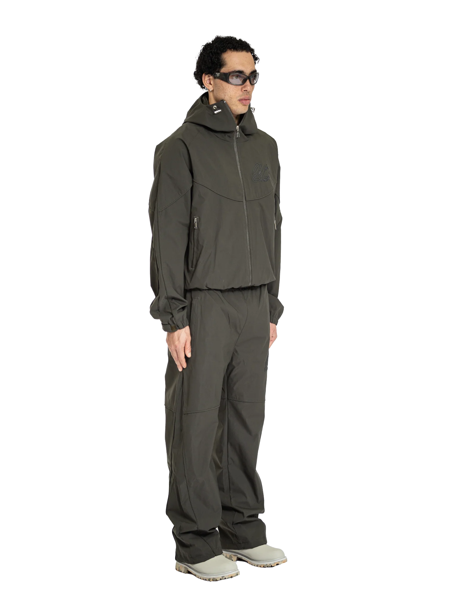 NYLON PANTS DARK GREEN - Image 6