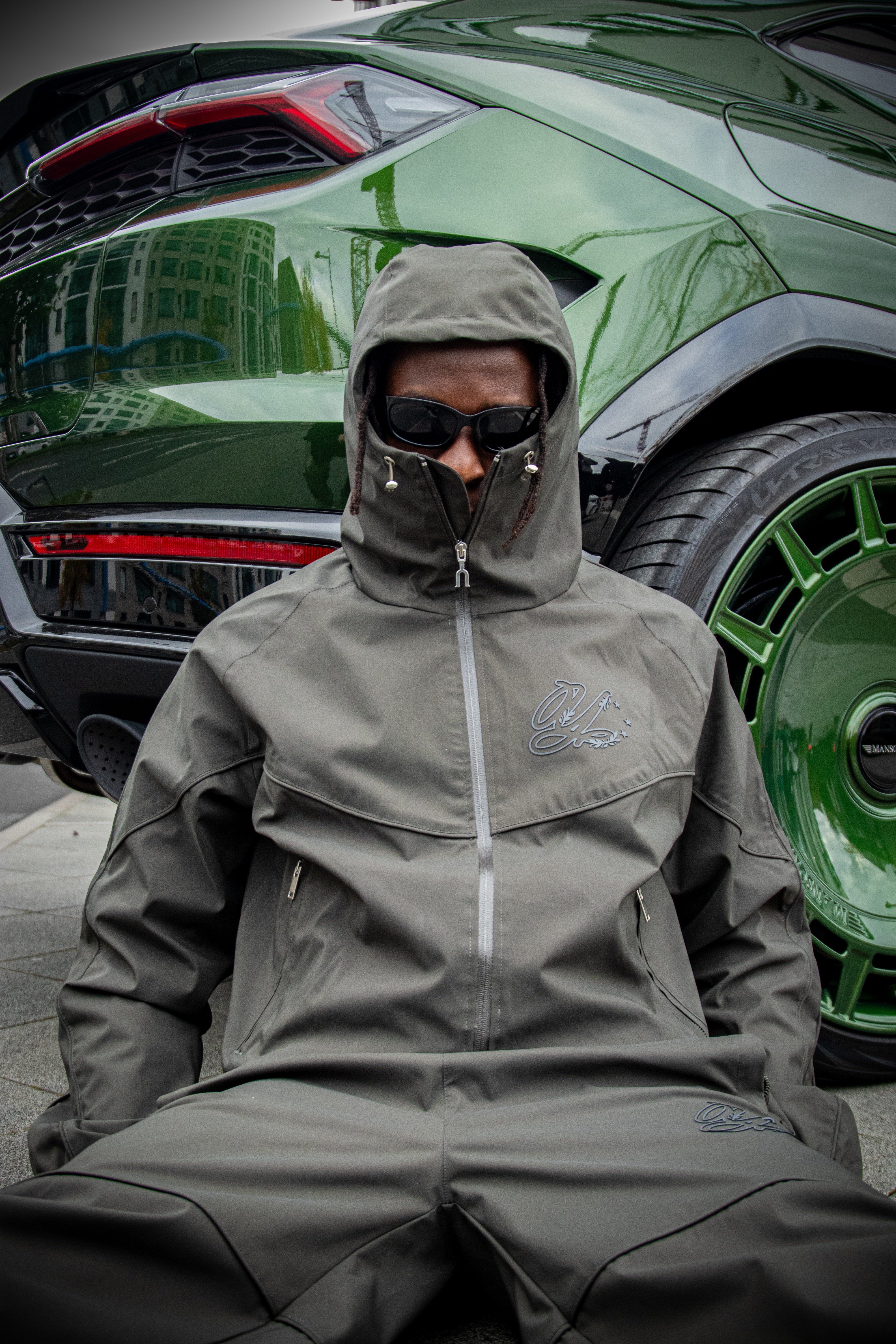 NYLON PANTS DARK GREEN - Image 7